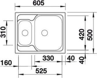 Blanco TIPO 6 stainless steel 511949
