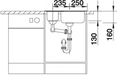 Blanco TIPO 6 stainless steel 511949
