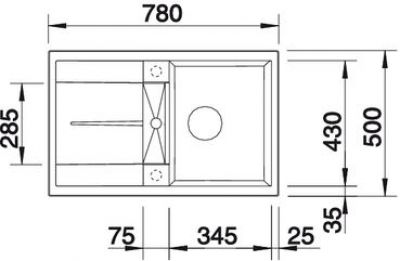 Blanco METRA 45S 517345