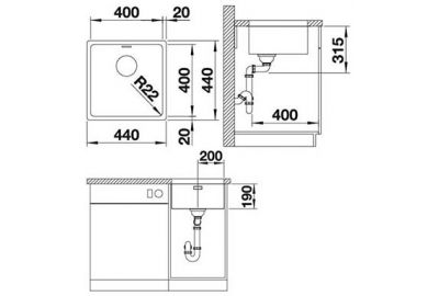 Blanco Andano 400-U 518310
