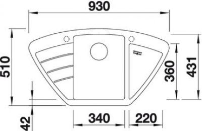 Blanco ZIA 9E 514758 белый