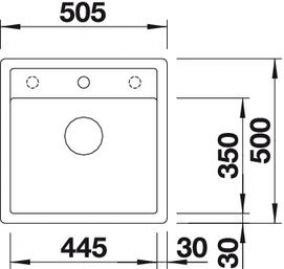 Blanco Dalago 5-F 518530 антрацит