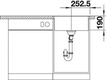 Blanco Dalago 5-F 518530 антрацит