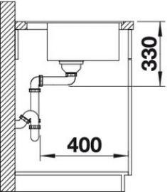 Blanco Dalago 5-F 518530 антрацит