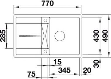 Blanco METRA 45 S-F 519083 белый