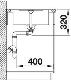 Blanco METRA 45 S-F 519083 белый