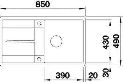 Blanco METRA 5 S-F 519099 белый