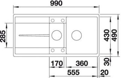 Blanco METRA 6 S-F 519115 белый