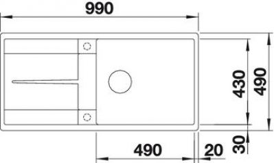 Blanco METRA XL 6 S-F 519150 антрацит