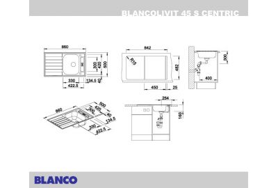 Blanco LIVIT 45S Centric 514790