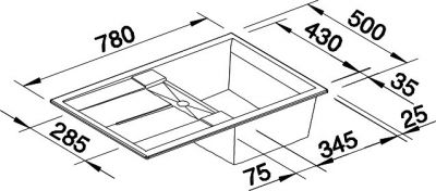 Blanco METRA 45S 517345