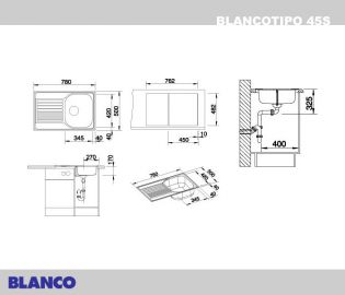 Blanco TIPO 45S Compact 513442