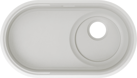 Blanco OOVALON 700-U VELGRANIT 527990 хмарний білий